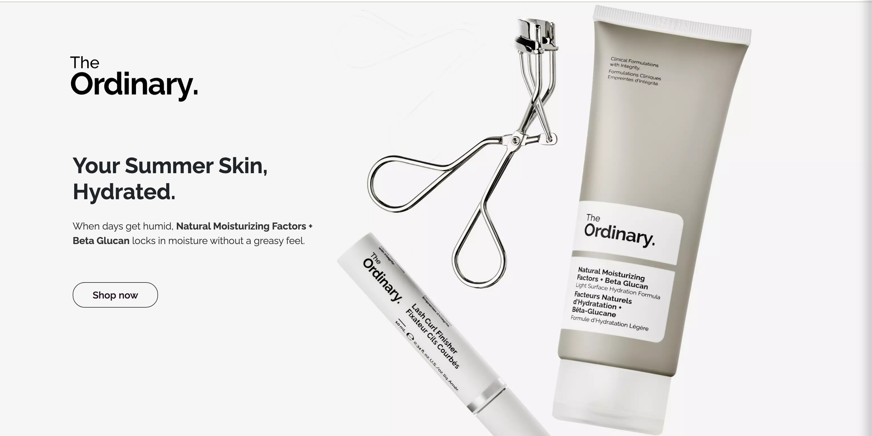 The Ordinary summer skin hydration hero